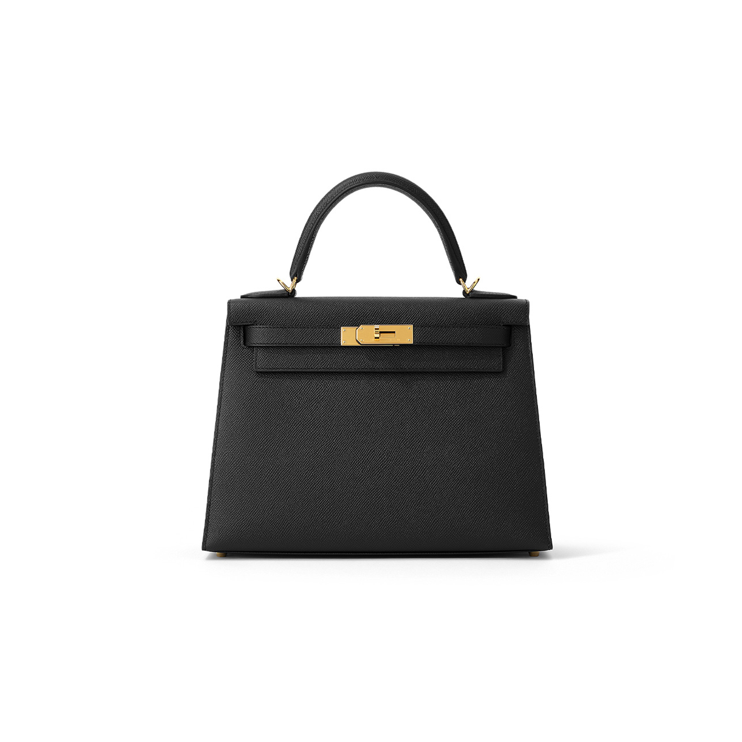 H**mes a black epsom leather kelly 28 with gold hardware (28*22*10cm)